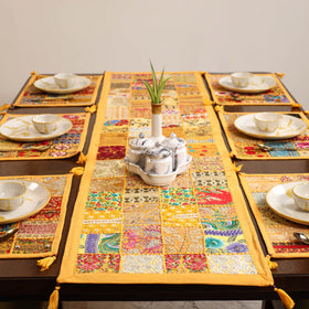 Khambadiya Patchwork Table Runner Set (Set of 7) 02