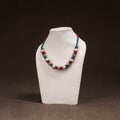 Patwa Threadwork Blue Pottery Beaded Necklace by Kailash Patwa 20