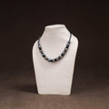 Patwa Threadwork Blue Pottery Beaded Necklace by Kailash Patwa 21