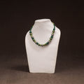 Patwa Threadwork Blue Pottery Beaded Necklace by Kailash Patwa 24