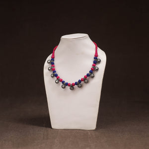 Pink - Patwa Threadwork Necklace by Kailash Patwa 34