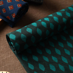 Green Akola Block Printed Pure Handloom Cotton Towel 