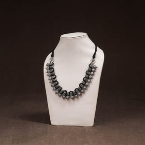 Black - Patwa Threadwork Choker Necklace by Kailash Patwa 40