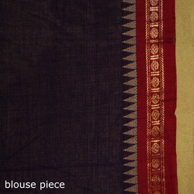 Purple - dharwad cotton saree with border 46 - handcrafted