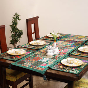 Khambadiya Patchwork Table Runner Set (Set of 7) 06