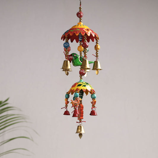 Banaras Handpainted Wooden & Beadwork Decorative Jhumar Hanging
