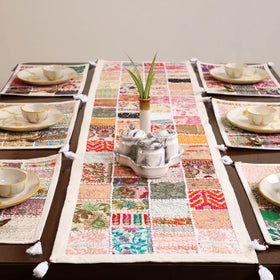 Khambadiya Patchwork Table Runner Set (Set of 7) 07