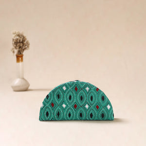 Green - Bengal Kantha Work Handcrafted Jewellery Box 01