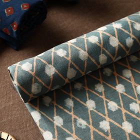 Green - Akola Block Printed Pure Handloom Cotton Towel