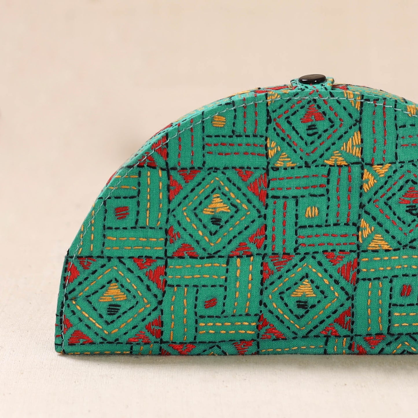 Bengal Kantha Work Handcrafted Jewellery Box 03