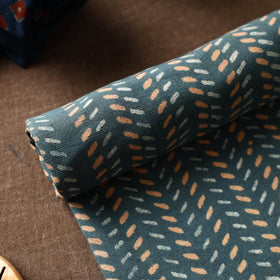 Green Akola Block Printed Pure Handloom Cotton Towel 