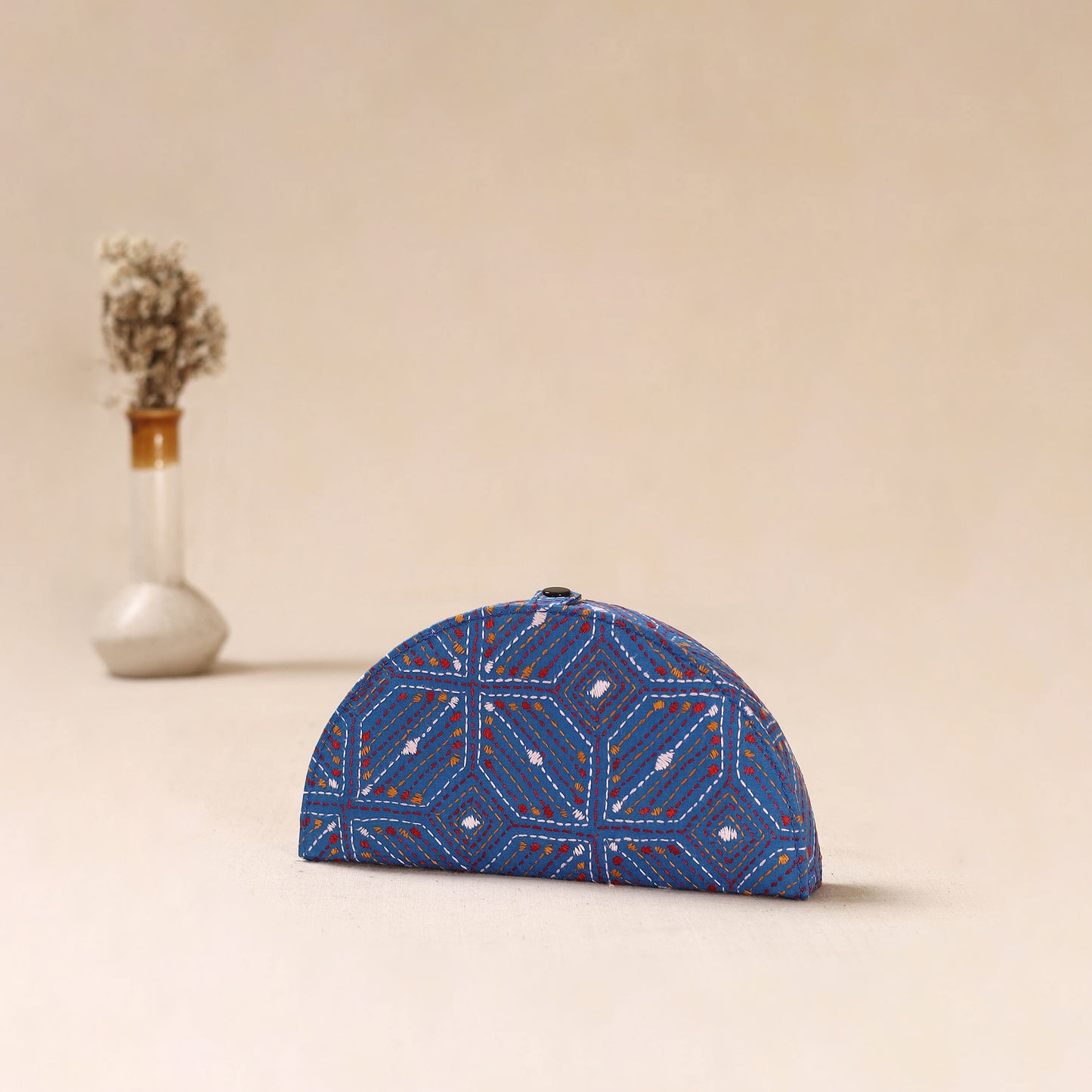 Bengal Kantha Work Handcrafted Jewellery Box 07