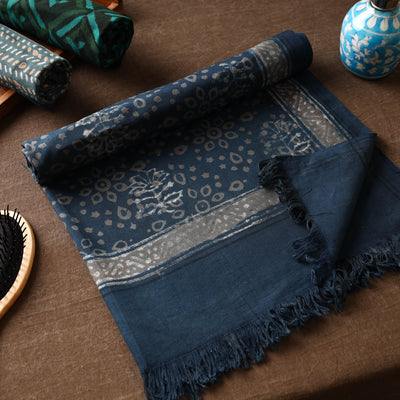 Block Printed Cotton Towel
