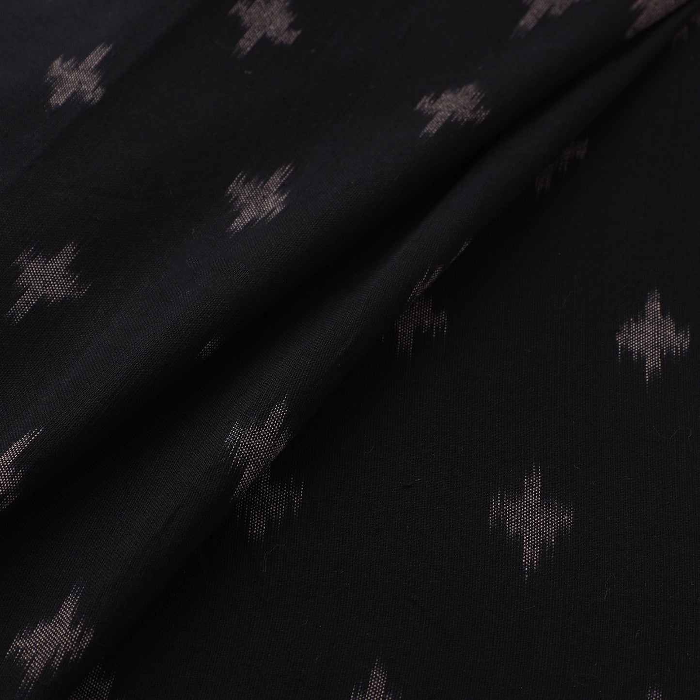 Handloom Cotton Pochampally Ikat Fabric with Kalamkari Border 03