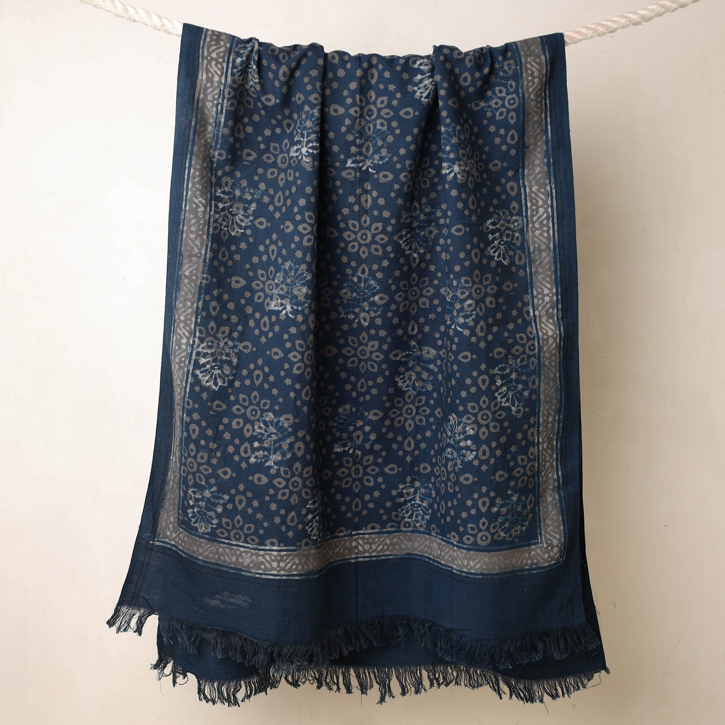 Block Printed Cotton Towel
