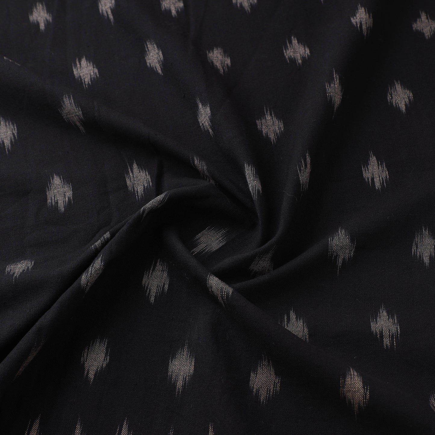 Handloom Cotton Pochampally Ikat Fabric with Kalamkari Border 04