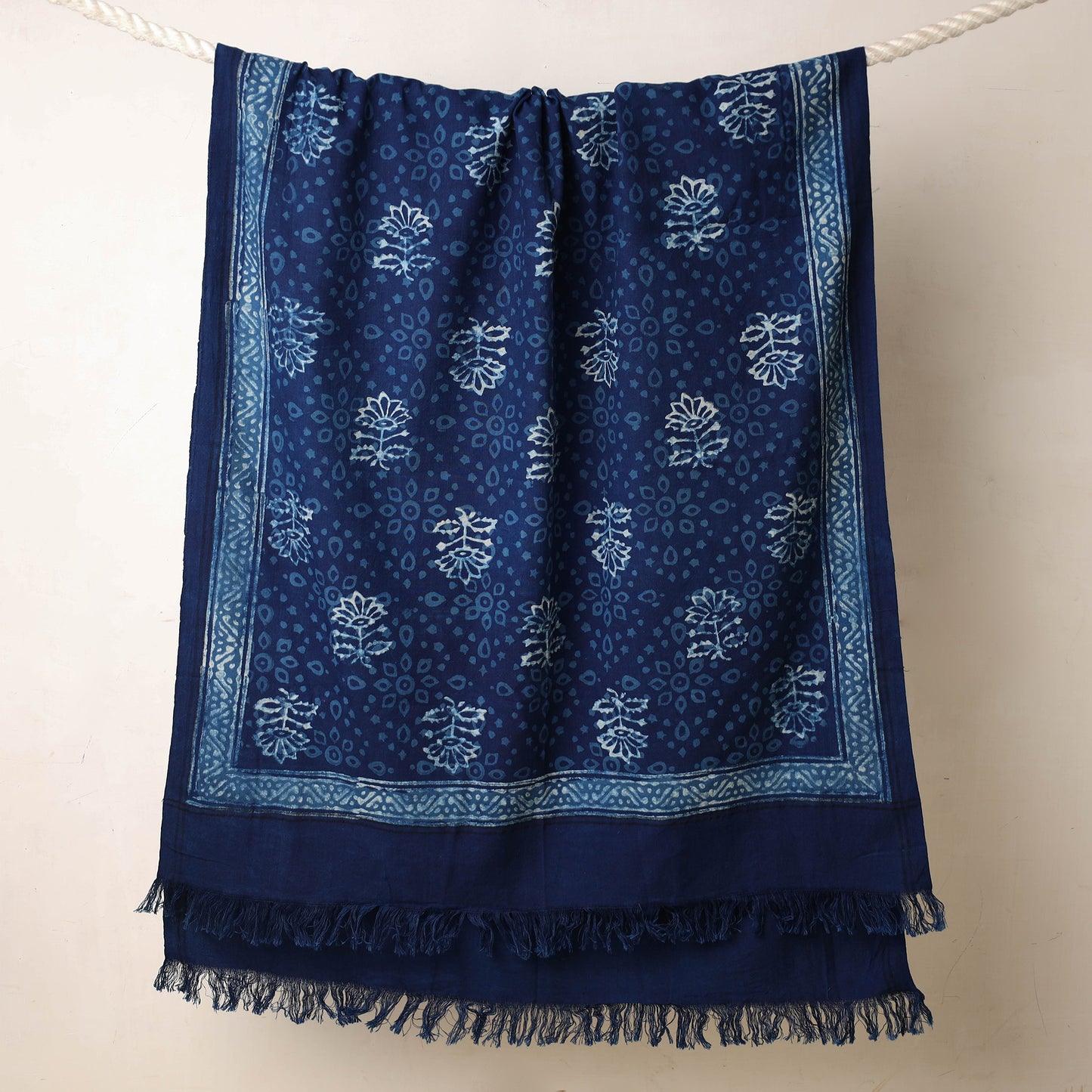 Block Printed Cotton Towel
