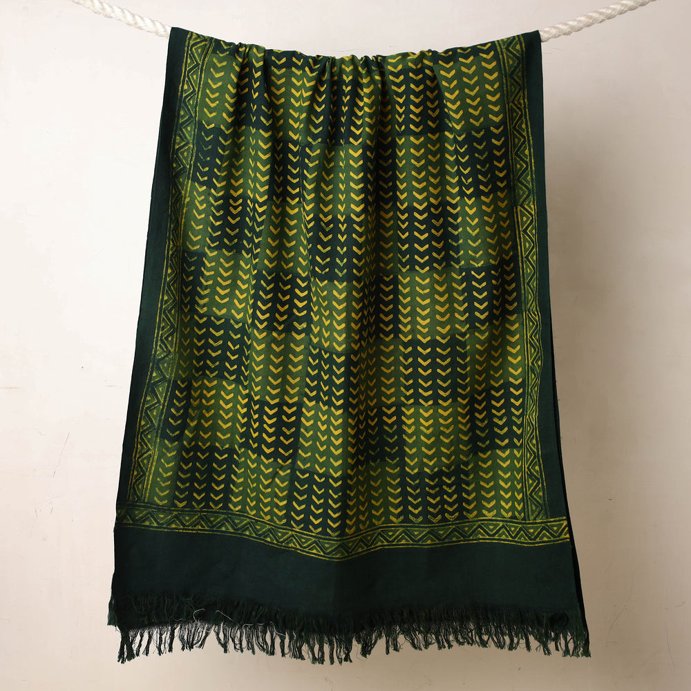 Block Printed Cotton Towel
