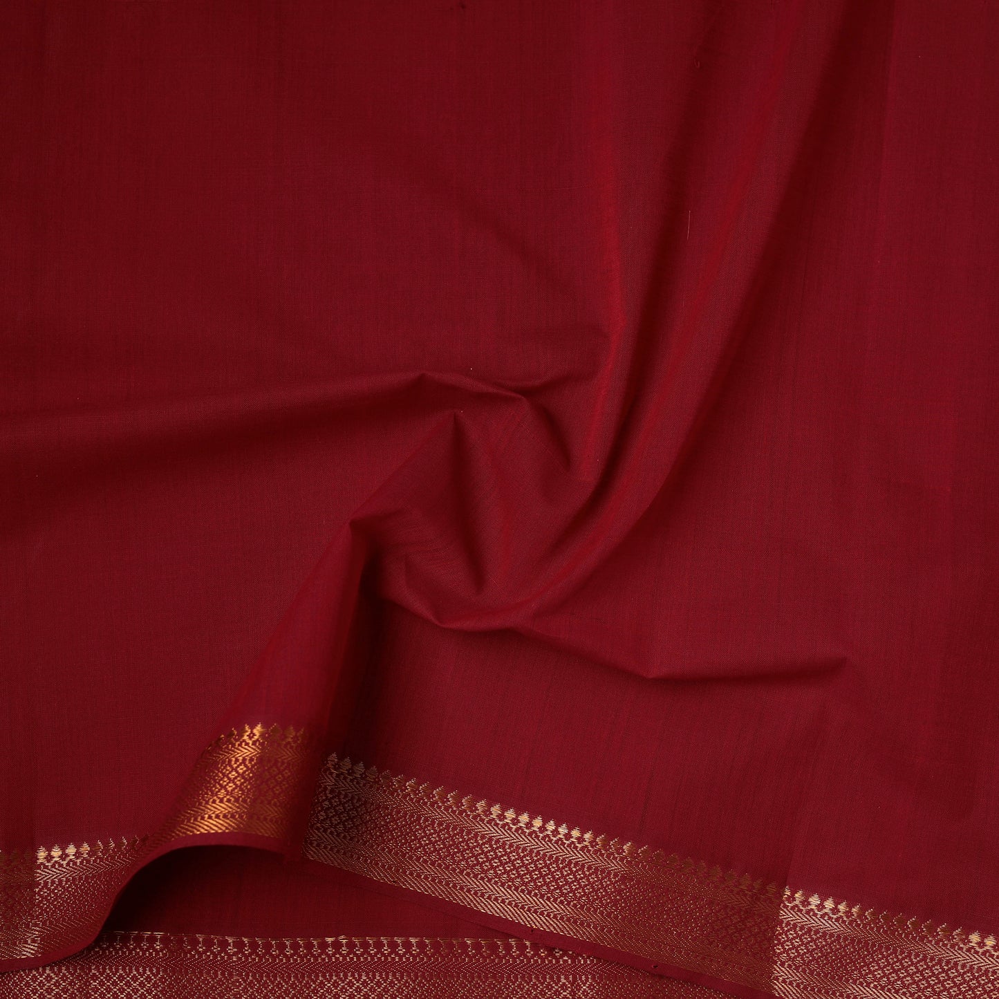Handloom Mangalagiri Cotton Fabric with Nizam Zari Border 01