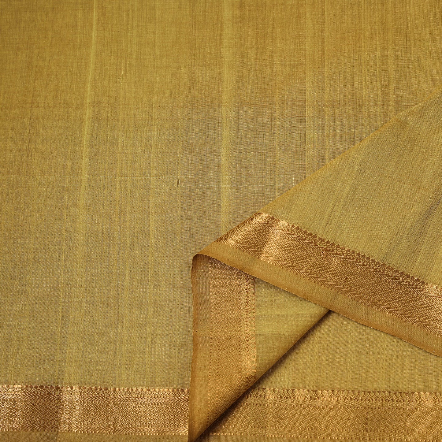 Handloom Mangalagiri Cotton Fabric with Nizam Zari Border 04