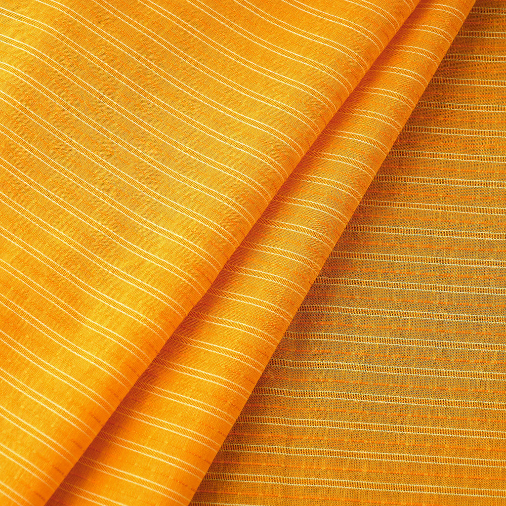 Yellow - Prewashed Cotton Jacquard Fabric 16