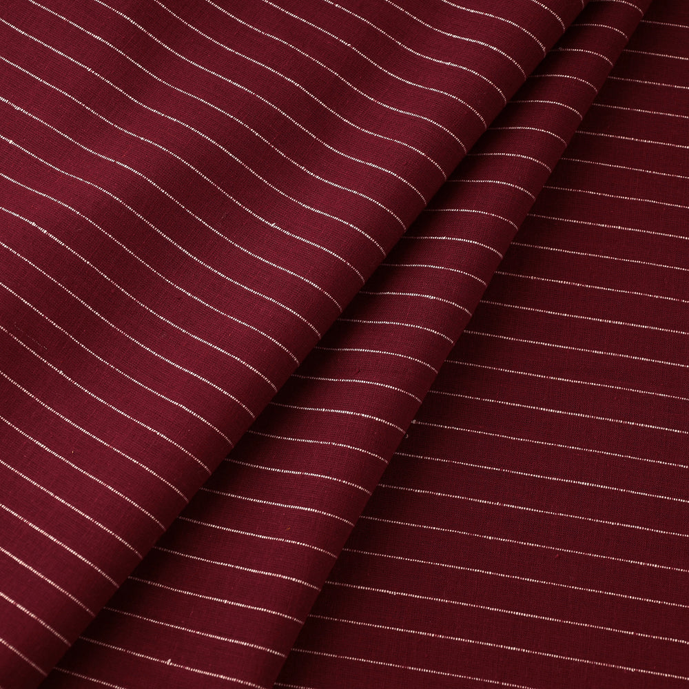 Maroon - Jacquard Prewashed Cotton Fabric