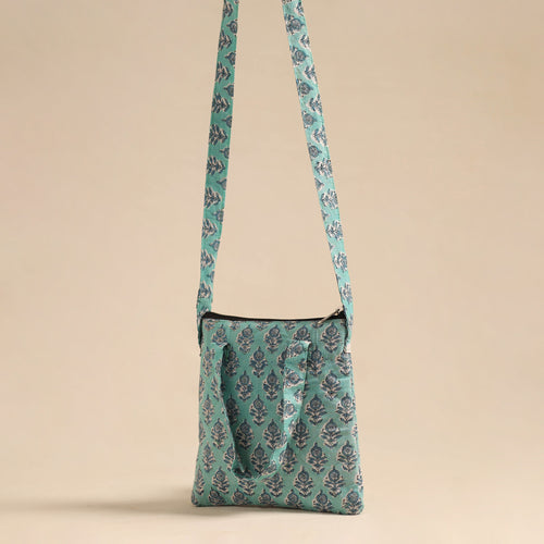 Quilted Cotton Handmade Sling Bag 09