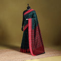 Green - ikat handloom cotton sambalpuri saree 07
