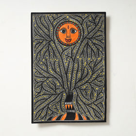 Handpainted Madhubani Painting by Hira Devi 