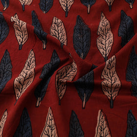 Kutch Hand Block Ajrakh Print Natural Dyed Cotton Fabric 04