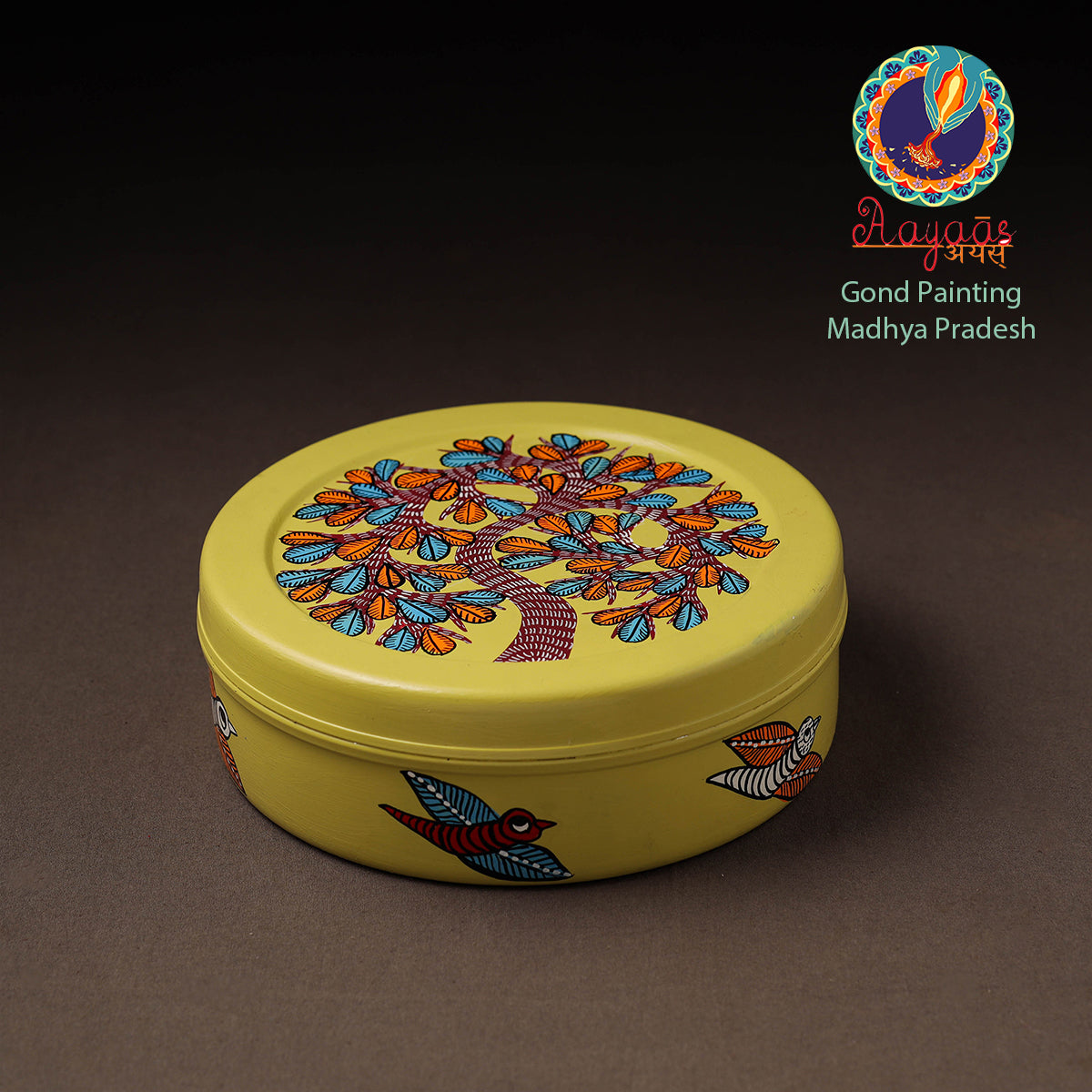 Gond Handpainted Stainless Steel Casserole 02