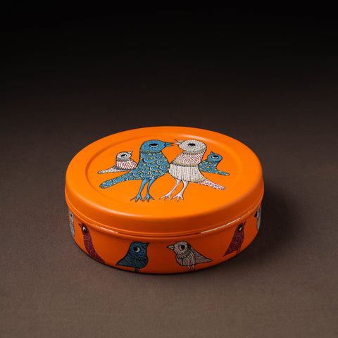 Gond Handpainted Stainless Steel Casserole 03