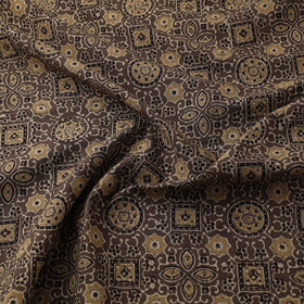 Kutch Hand Block Ajrakh Print Natural Dyed Cotton Fabric 08