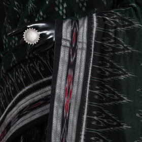 Green - ikat handloom cotton sambalpuri saree 19