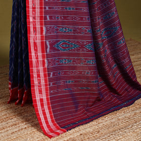 Blue - ikat handloom cotton sambalpuri saree 20