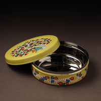 Gond Handpainted Stainless Steel Casserole 09