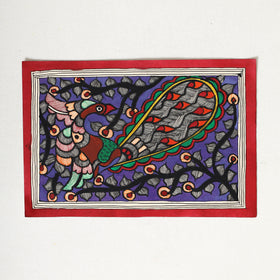 Handpainted Madhubani Painting by Hira Devi 