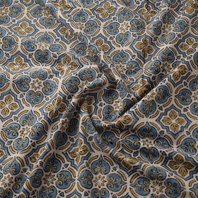 Kutch Hand Block Ajrakh Print Natural Dyed Cotton Fabric 16