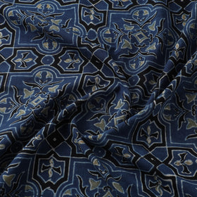 Kutch Hand Block Ajrakh Print Natural Dyed Cotton Fabric 18