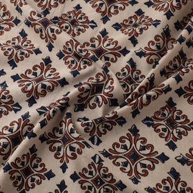 Kutch Hand Block Ajrakh Print Natural Dyed Cotton Fabric 22