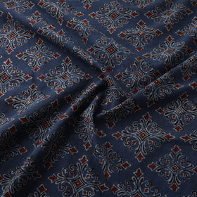 Kutch Hand Block Ajrakh Print Natural Dyed Cotton Fabric 23