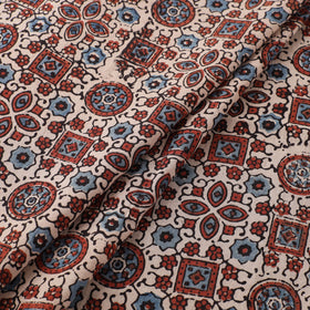 Kutch Hand Block Ajrakh Print Natural Dyed Cotton Fabric 24