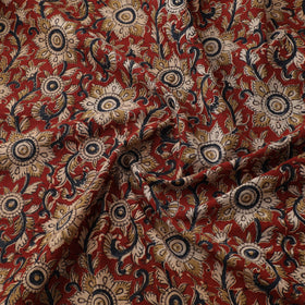 Pedana Hand Block Print Natural Dyed Cotton Kalamkari Fabric 03