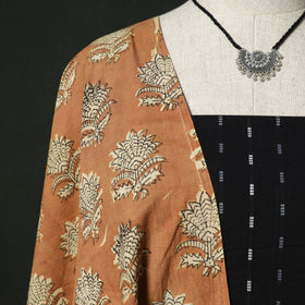 Jacquard Woven 2pc Cotton Unstitched Dress Material Kurta Set with Jewellery 08