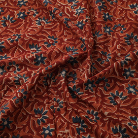 Pedana Hand Block Print Natural Dyed Cotton Kalamkari Fabric 04