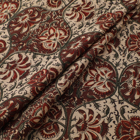 Pedana Hand Block Print Natural Dyed Cotton Kalamkari Fabric 05