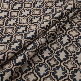 Pedana Hand Block Print Natural Dyed Cotton Kalamkari Fabric 06