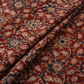 Pedana Hand Block Print Natural Dyed Cotton Kalamkari Fabric 07