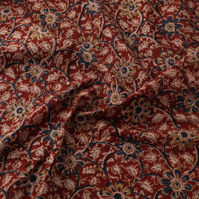 Pedana Hand Block Print Natural Dyed Cotton Kalamkari Fabric 07