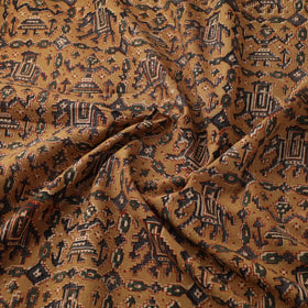Pedana Hand Block Print Natural Dyed Cotton Kalamkari Fabric 08